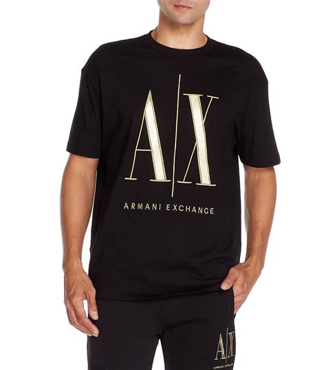 playera armani exchange negra|armani online shop.